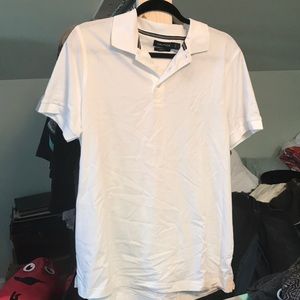 Men's Nautical Slim Fit White Polo
